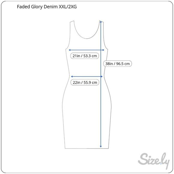 Faded Glory Womens XXL Blue Chambray Off the Shoulder Ruffle Denim Jean Dress - Picture 3 of 9